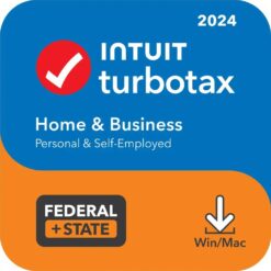 [Old Version] TurboTax – Home & Business 2024 Federal + E-file & State – Mac OS, Windows [Digital]