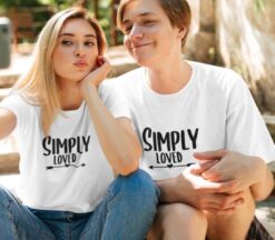 Simply Loved Matching Set, Ideal for Couples, Valentine's Day Special, Boyfriend/Girlfriend Apparel