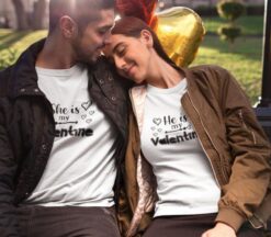 Valentine's Day Matching Outfits for Couples - Model 1: "She/He is My Valentine" Gift Set