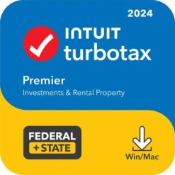 [Old Version] TurboTax – Premier 2024 Fed + E-file & State – Mac OS, Windows [Digital]