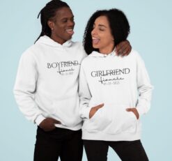 Custom Date Engagement Matching Outfits - Unique Fiance Gifts, Couple Sets for Bf & Gf