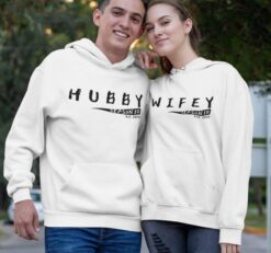 Hubby & Wifey Anniversary Custom Matching Outfits - Perfect Gifts for Couples, Valentine's Day, and Married Duo!