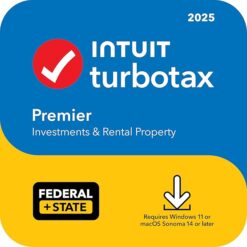 TurboTax Premier 2025 + State – Mac OS, Windows [Digital Download]