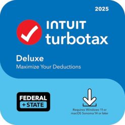 TurboTax Deluxe 2025 + State – Mac OS, Windows [Digital Download]